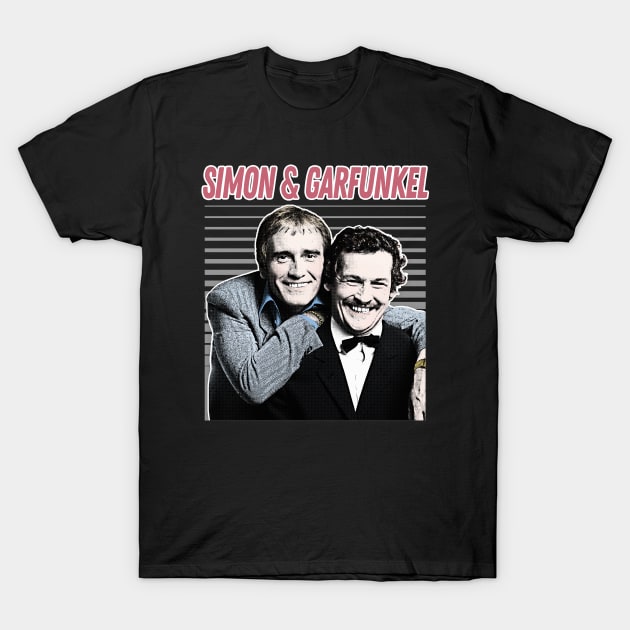 Simon & Garfunkel / Retro Aesthetic Meme British Humour Parody Design T-Shirt by DankFutura